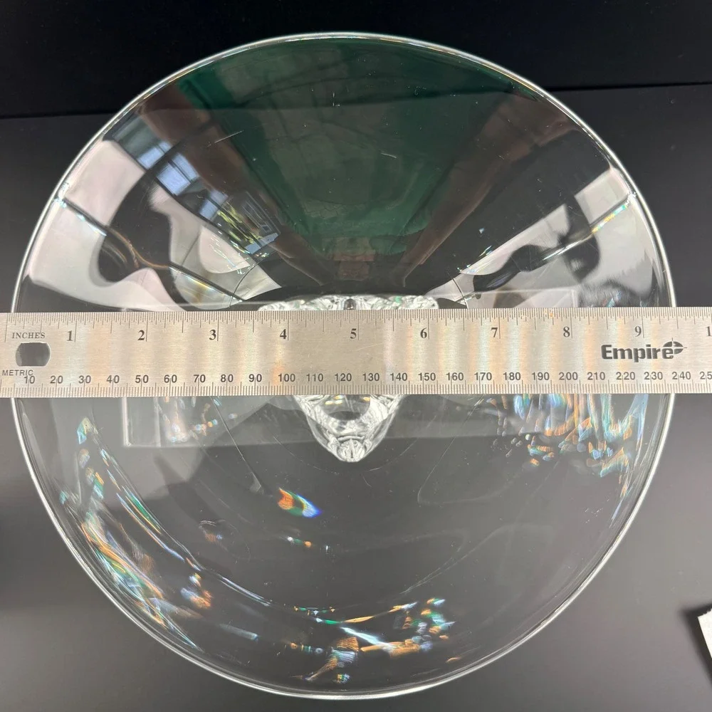 Steuben Trillium Crystal Console Bowl Donald Pollard #8089